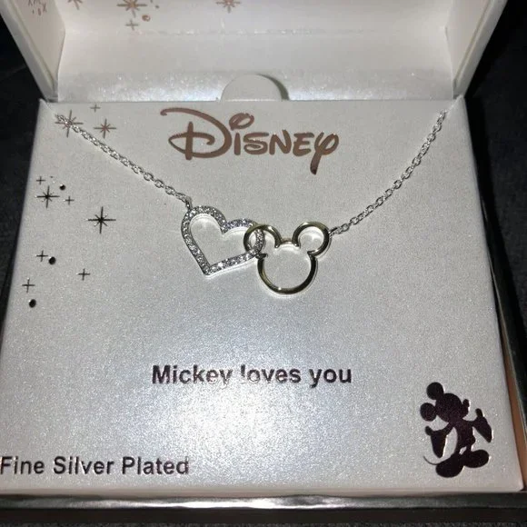 Disney Jewelry Disney La Rocks Fine Silver Mickey Loves You